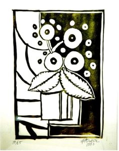 Maceta en verde – Manuel Angeles Ortiz – 1973