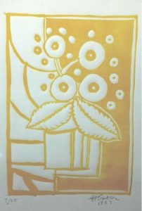 Maceta en amarillo – Manuel Angeles Ortiz – 1973