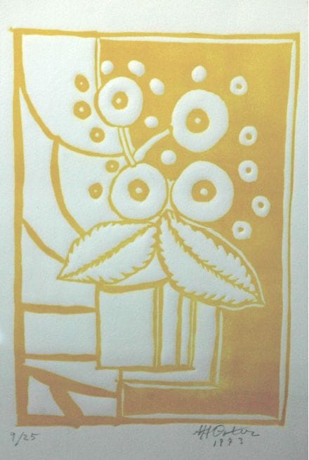 Maceta en amarillo – Manuel Angeles Ortiz – 1973