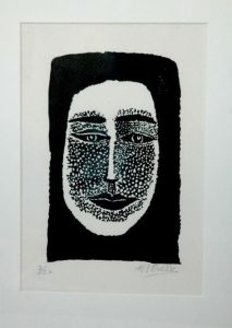 Cabeza de mujer – Manuel Angeles Ortiz – 1973