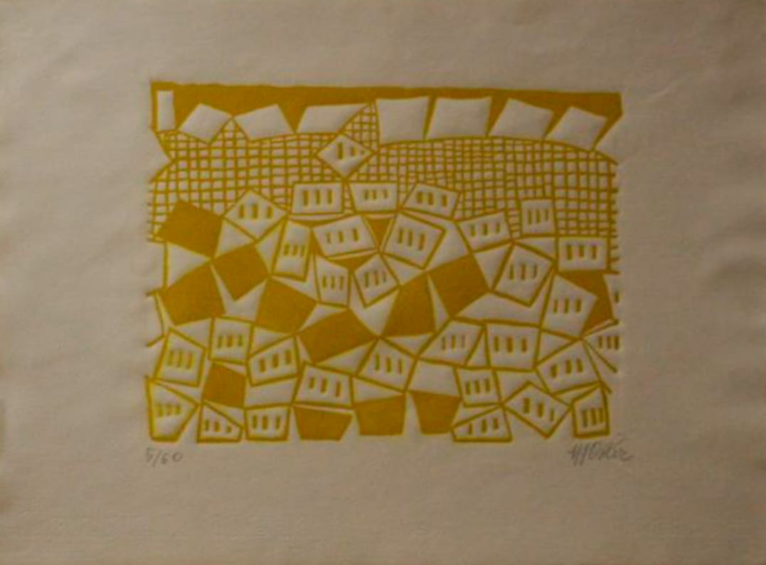 Albaycín Amarillo – Manuel Angeles Ortiz – 1973